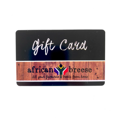 African Breese gift card