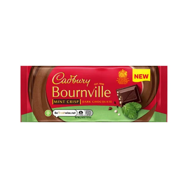 Cadbury Bournville Classic Dark Chocolate Mint - 100g Bar