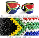 African Smiles Beaded Mugs