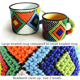 African Smiles Beaded Mugs