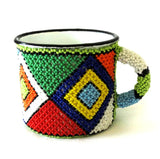 African Smiles Beaded Mugs