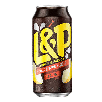 L&P Lemon & Paeroa Large Can 440ml