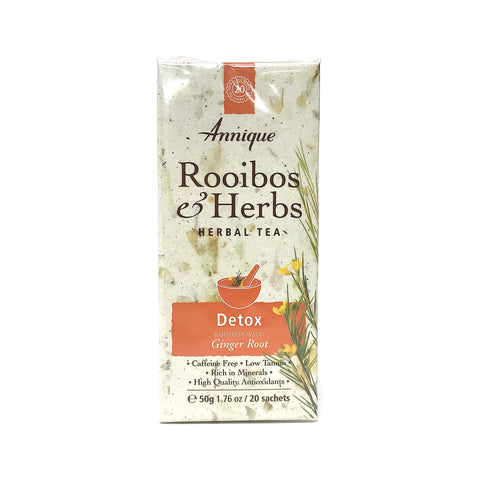Annique Rooibos & Ginger Herbal Tea  - (Formerly known as Detox) 20 teabags