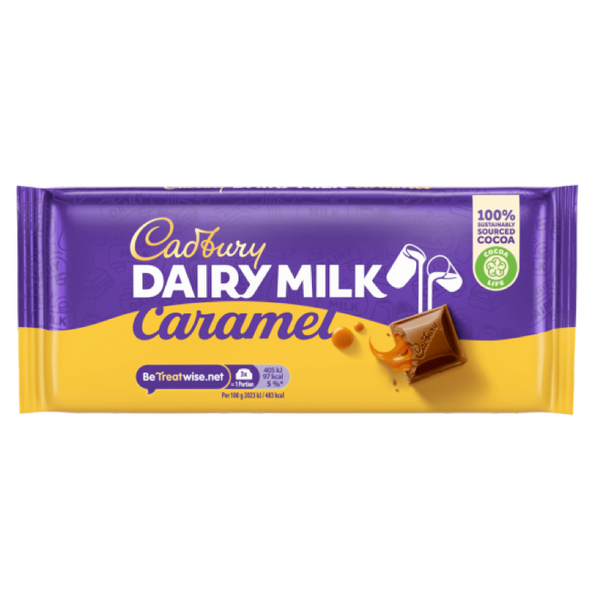 Cadbury Dairy Milk Caramel Chocolate - 180g Bar
