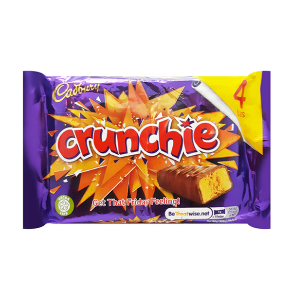 Cadbury Crunchie - 40g Bar - 4 pack