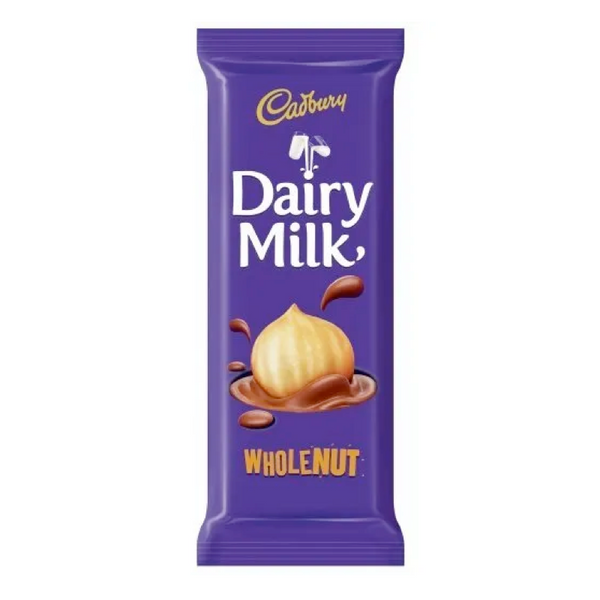 Cadbury Dairy Milk Wholenut Chocolate - 80g Bar
