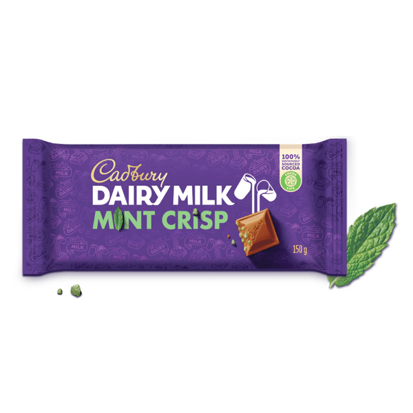 Cadbury Dairy Milk Mint Crisp - 150g Bar