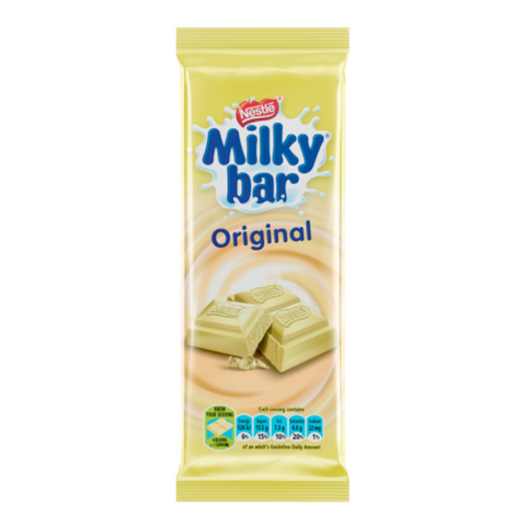 Nestlé Milky Bar Original Chocolate - 80g Bar