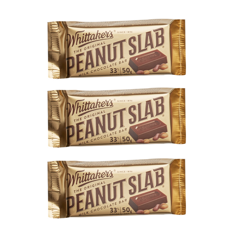 Whittakers Peanut - 50g Slab - 3 pack