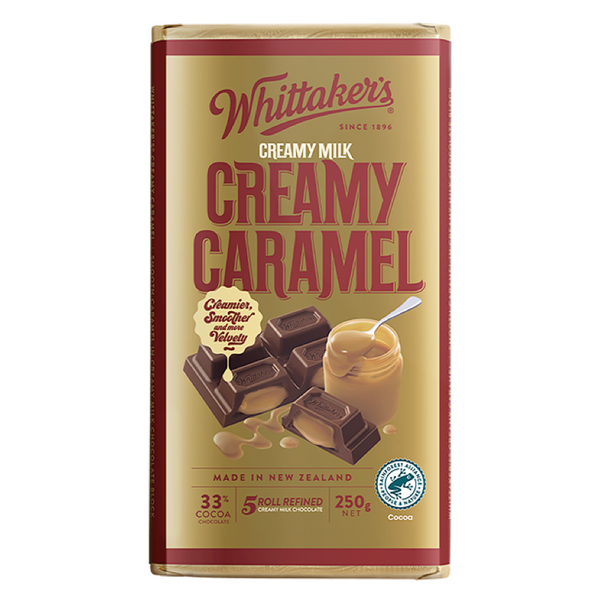 Whittaker's Creamy Caramel - 250g Block
