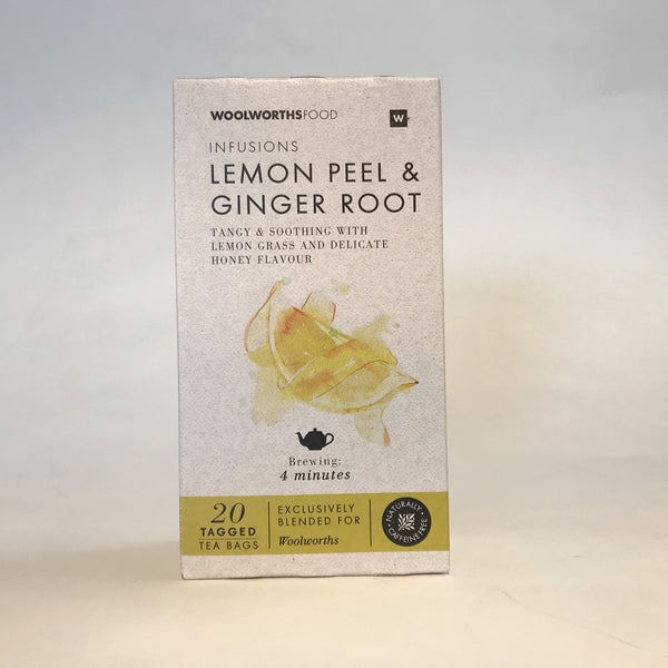 Woolworths Infusions Lemon Peel & Ginger Root Tea